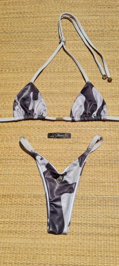 BIQUÍNI CORTININHA E CALCINHA FIXA camuflado - comprar online