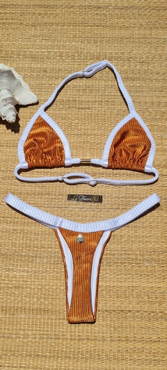 BIQUÍNI CORTININHA REGULADOR E CALCINHA CANELADO - comprar online