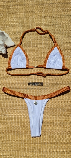 BIQUÍNI CORTININHA REGULADOR E CALCINHA CANELADO - comprar online
