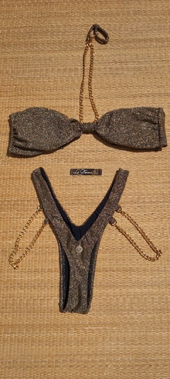 Biquini Dubai LUREX FIO GOLD - La Favorithá Biquinis 
