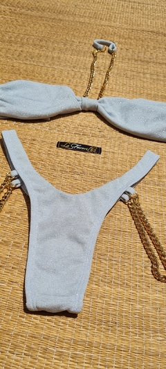 Biquini Dubai LUREX FIO PRATA