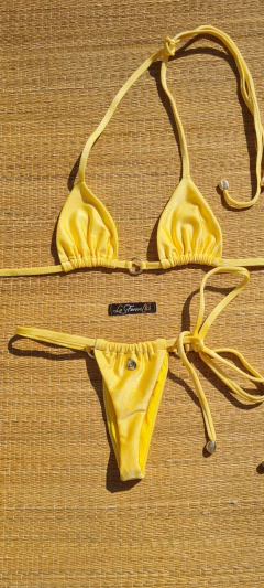 BIQUÍNI MALIBU ARGOLAS AMARELO MARGARIDA - comprar online