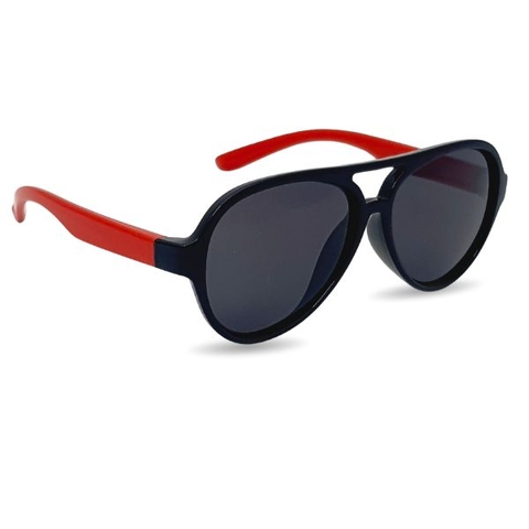 Óculos de Sol Infantil Proteção UV400 - 2W311085 - Cor: Preto com Vermelho