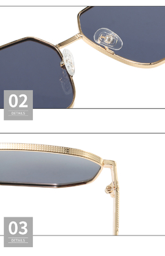 Óculos de Sol Premium Metal Classico 2W25 38361 - Óculos 2W Atacado