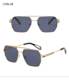 Óculos de Sol Premium Metal Classico 2W25 38661 - Óculos 2W Atacado