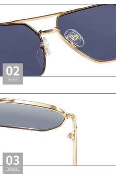 Óculos de Sol Premium Metal Classico 2W25 38661 - Óculos 2W Atacado