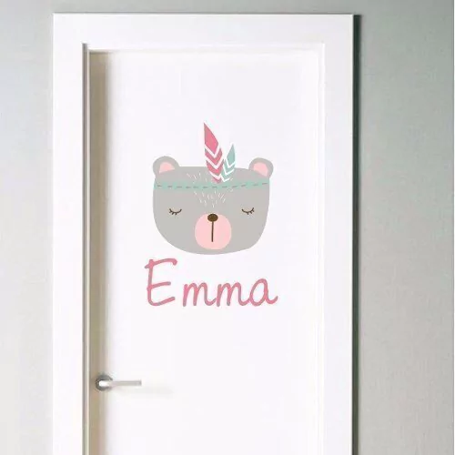 Vinilo Para Puerta Con Tu Nombre Personalizado
