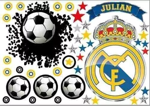 Vinilo Pelotazo + Escudo Fútbol Con Tu Nombre Personalizado
