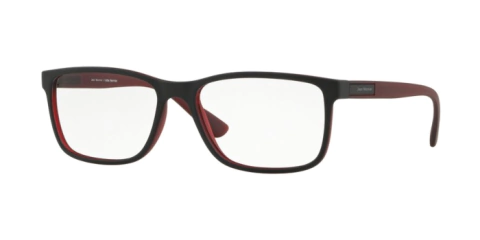 Armação para óculos de grau Jean Monnier J8 3173 F872 Quadrada Preta e vinho