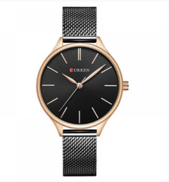 Relógio feminino Curren analógico C9024L - Preto