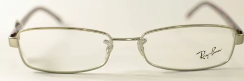 Armação para óculos de grau Ray Ban RB6239E 2728 Metal preto e vermelho