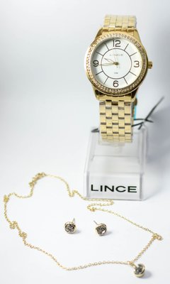 KIT RELÓGIO LINCE FEMININO COM COLAR E BRINCOS LRG4340LKT04B2KX