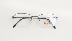 Armação para óculos de grau London L-5211 C. 17 Preta metal e fio de nylon