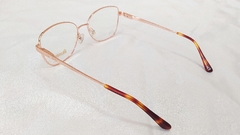 Armação para óculos de grau London L3034 COL. DB Feminina rose metal - NEW GLASSES ÓTICA