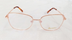 Armação para óculos de grau London Prime L3032 COL. DB Feminina metal rose - comprar online