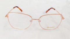 Armação para óculos de grau London Prime L3032 COL. DB Feminina metal rose - comprar online