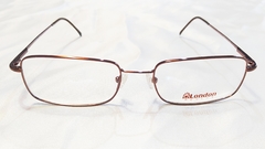 Armação para óculos de grau London L-5498 C. 56 Marrom metal grande - comprar online