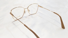 Armação para óculos de grau London Prime L3028 COL. DC Feminina rose metal - NEW GLASSES ÓTICA