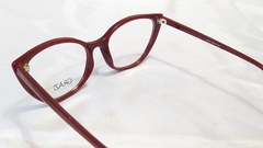 Armação para óculos de grau Grazi 3099 J344 Acetato gatinho vinho - NEW GLASSES ÓTICA