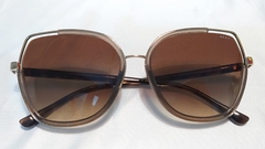 Óculos solar Grazi XÊRO GZ 2011 J062 Marrom metal e acetato