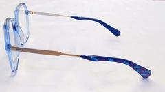 Armação para óculos de grau Kipling KP 3150 J198 quadrada acetato azul na internet