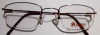 Armação para óculos de grau London L-5409 C.56 bronze Quadrada Metal e fio de nylon