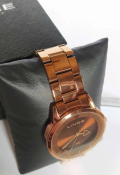 Relógio analógico Lince Feminino LRB4572L N1NX Coração marrom