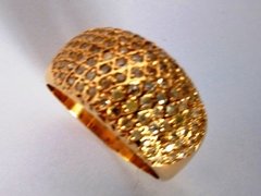 ANEL DE OURO 18k E DIAMANTE - comprar online