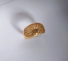 ANEL DE OURO 18k E DIAMANTE na internet