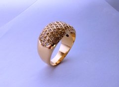 ANEL DE OURO 18k E DIAMANTE - loja online