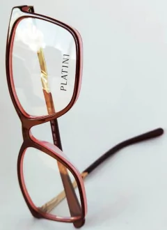 Armação para óculos de grau Platini P9 3146B F988 Vinho - NEW GLASSES ÓTICA