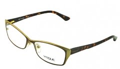 Armação para óculos de grau Vogue VO 3865 848 Metal marrom e dourada