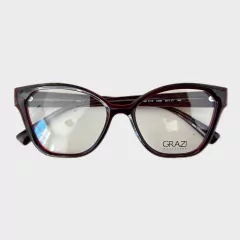Armação Grazi GZ 3110 K458 55 Vermelho-escuro - NEW GLASSES ÓTICA