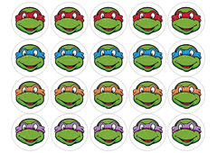 Cód. 1295 Tortugas Ninjas (chocotransfer) - comprar online