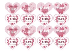 1354 corazones (16 u. de 6 cm)