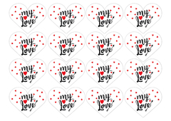 1553-01 corazones (16 u. de 6 cm)