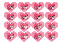 1555-01 corazones (16 u. de 6 cm)
