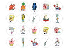 Cód. 1875 BOB ESPONJA (chocotransfer)