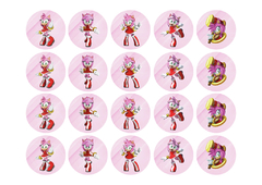 Cód. 1893 AMY ROSE (sonic) (chocotransfer)