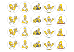 Cód. 1894 LOS SIMPSON HOMERO (chocotransfer)