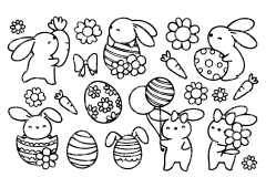 STICKERS Pascuas para colorear (2246) - comprar online