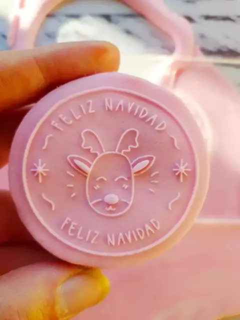 Stamp Relieve Reno Feliz Navidad (Dibujo 5cm) - comprar online