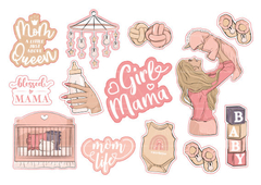 STICKERS Girl Mama