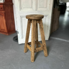 Taburete Banqueta redondo encerado de 75cm - comprar online