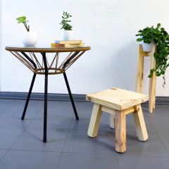 Banquito matero taburete cuadrado de 30cm - comprar online