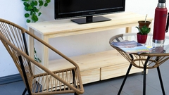 Rack De Tv Minimalista De Madera Para Television 120cm - comprar online