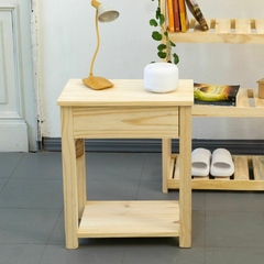 Mesa de luz minimalista con 1 cajon - comprar online