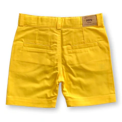 Bermuda Infantil de Sarja Amarela - HKN Camisaria na internet