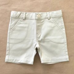Bermuda Infantil de Sarja Bege - HKN Camisaria - comprar online