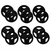 Kit de Anilhas Sport Emborrachada Furo 31MM 110 KG